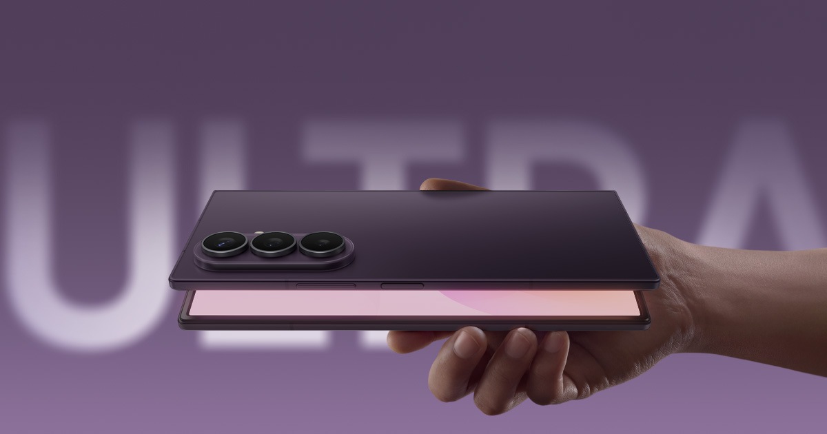 雅暮紫 Galaxy Z Fold8 Ultra 官方产品主视觉